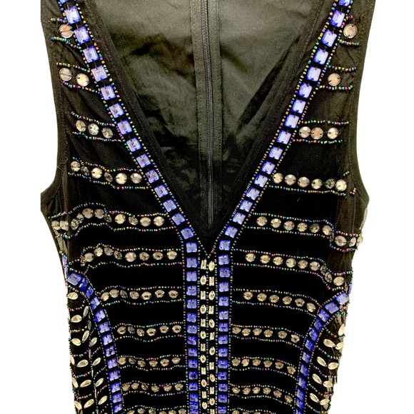 NBD x Revolve Beaded Embellished Shift Party Dress - Picture 5 of 16